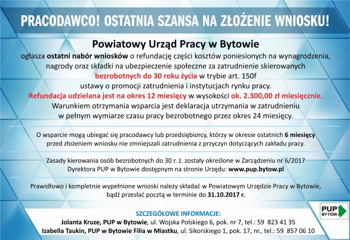 Plakat wsprarcie dla młodych