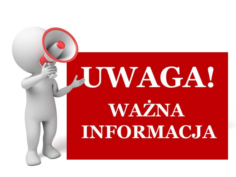 Uwaga, Ważne Informacje
